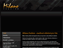 Tablet Screenshot of milano-fashion.cz